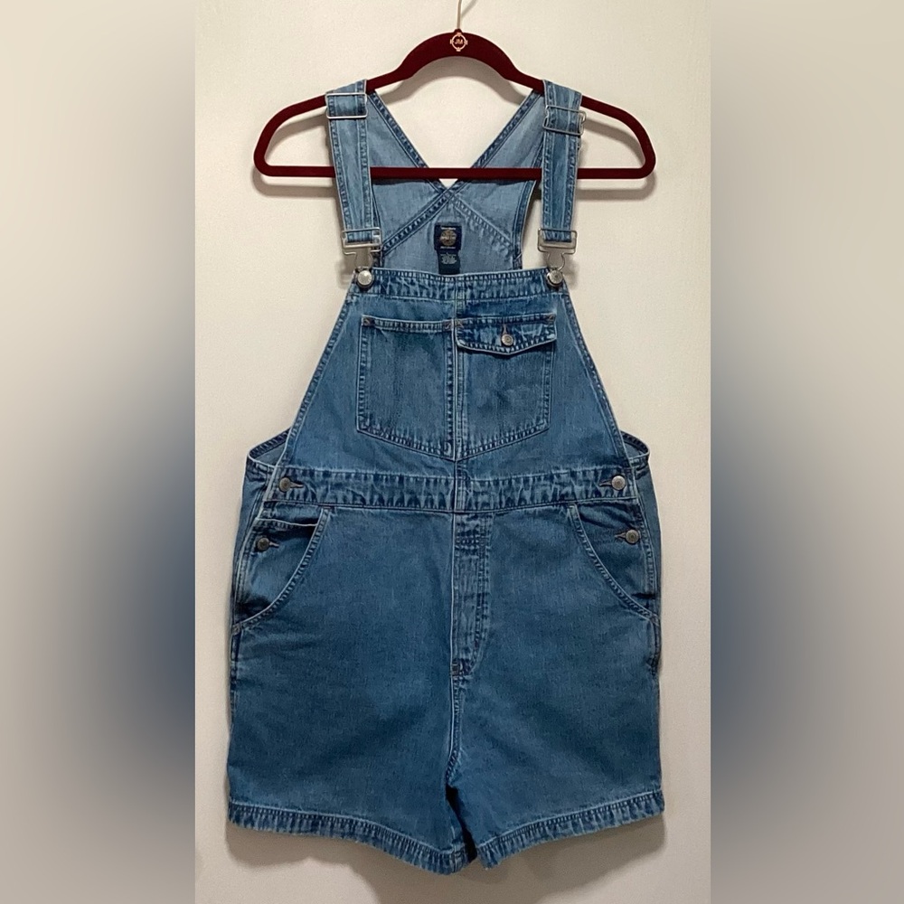 GAP Blue Denim Short Overalls